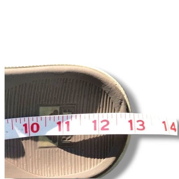 Reef Mens Sandals‎ Sz 13 Flip Flops Leather Rubber Tan Comfort Support Santa Ana - Picture 9 of 9